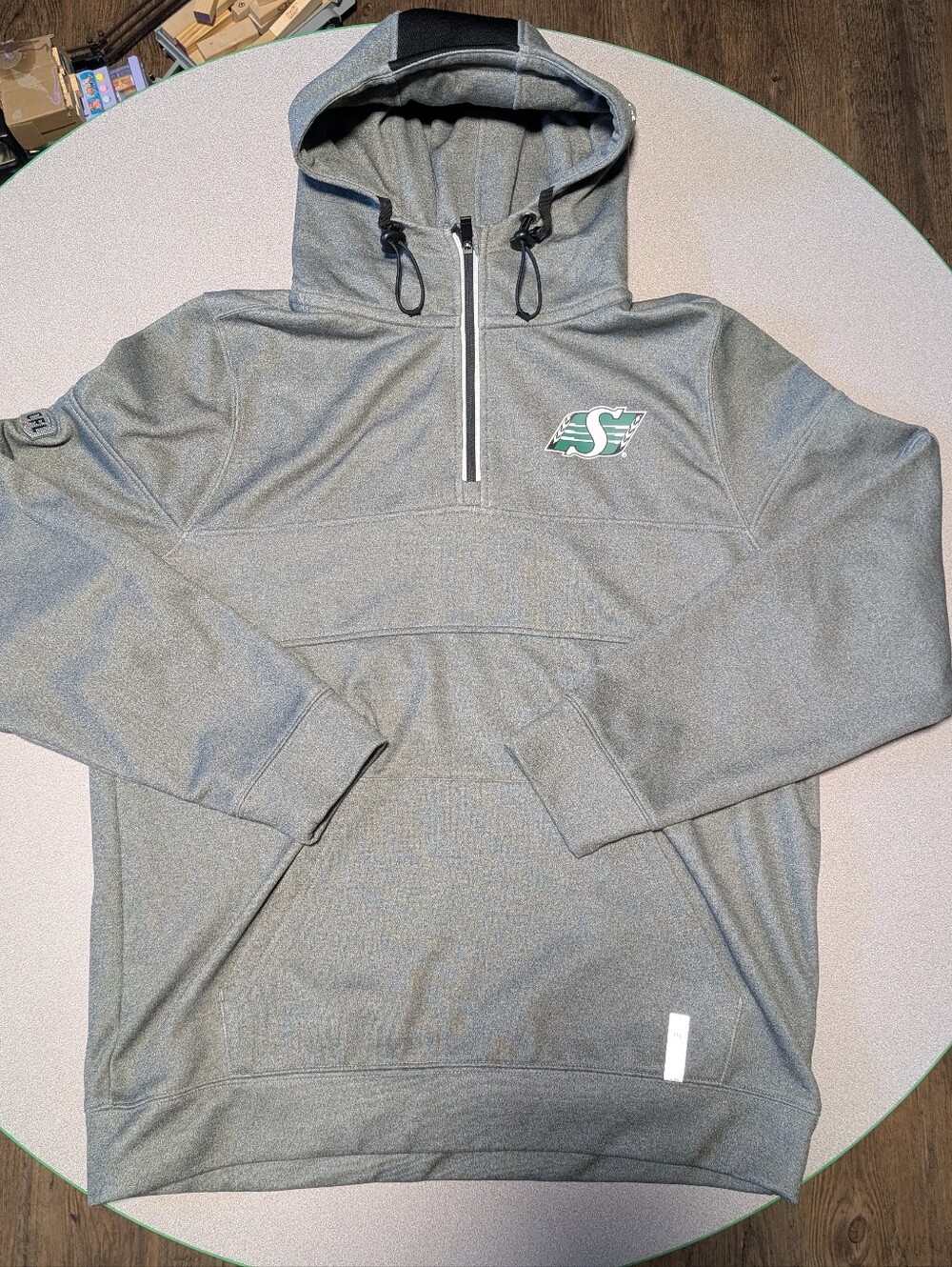 Saskatchewan Roughriders New Era CFL Men's L Large Hooded Sweatshirt Hoodie